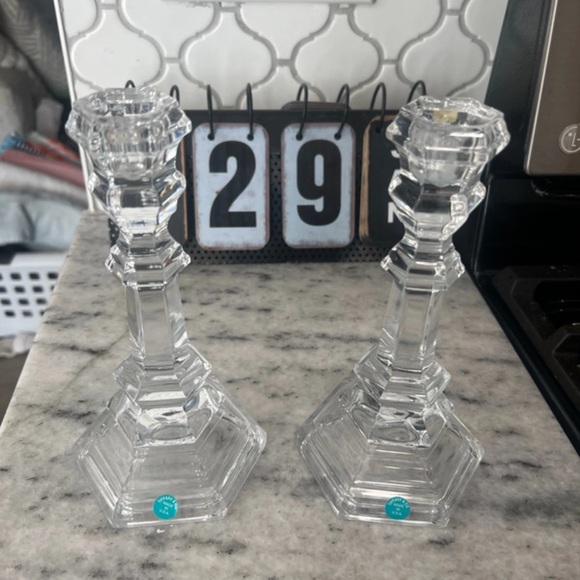 Tiffany & Co. Crystal Candle Holders